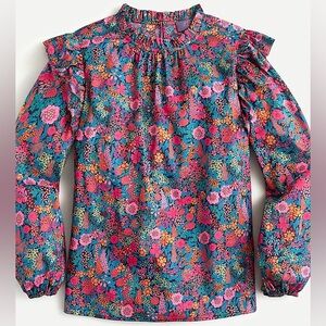 JCREW Flutter-sleeve top in Liberty® Ciara print
